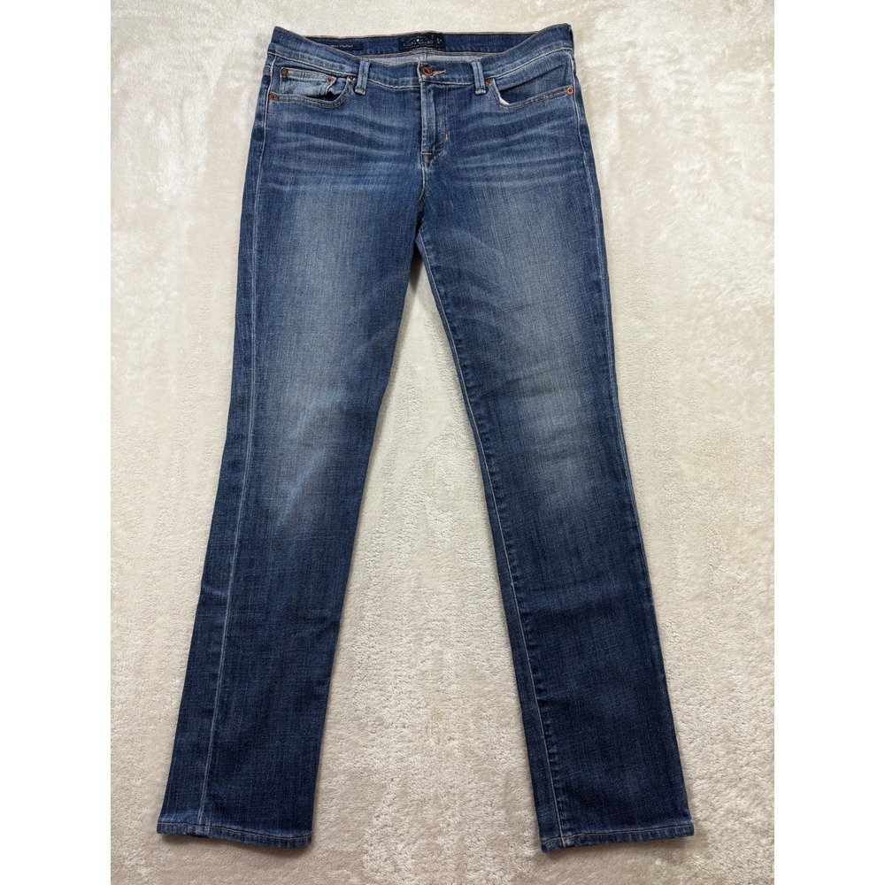 Lucky Brand Womens Sweet Straight Blue Denim Jeans 8/29R Meas: 32x31.5